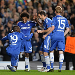 Chelsea's Demba Ba Celebrates Historic Hat-Trick Against Schalke in Champions League