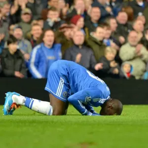 Chelsea FC Print: Demba Ba Scores Hat-Trick vs Southampton