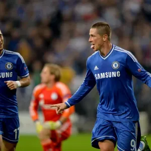 Chelsea's Double Delight: Fernando Torres's Brace in Champions League Victory over Schalke 04 (October 22, 2013, Veltins-Arena) Chelsea's Double Delight: Fernando Torres's Brace in Champions League Victory over Schalke 04 (October 22, 2013, Veltins-Arena)