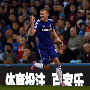 Chelsea's Double Triumph Print: Schurrle at Burnley Chelsea's Double Triumph Print: Schurrle at Burnley
