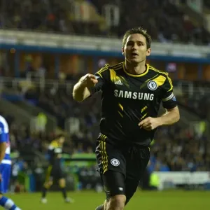 Chelsea's Double Victory Print: Frank Lampard Scores Against Reading Chelsea's Double Victory Print: Frank Lampard Scores Against Reading