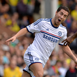 Chelsea's Eden Hazard Scores Brace: Premier League Victory over Norwich City (6th October 2013)