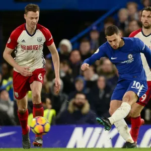 Chelsea FC Print - Eden Hazard Scores Third Goal Chelsea FC Print - Eden Hazard Scores Third Goal