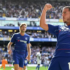 Chelsea's Eden Hazard Scores Second Goal Against Cardiff in Premier League