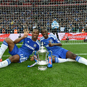 Chelsea's FA Cup Final Battle: Drogba and Ramires vs. Liverpool (2012)