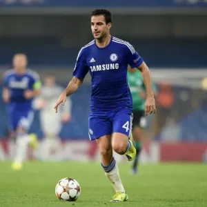 Chelsea FC Print: Fabregas in Action vs. Schalke 04 Chelsea FC Print: Fabregas in Action vs. Schalke 04