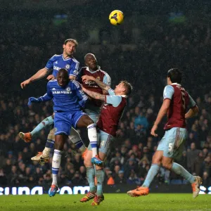 Garys Gary Cahills gewinnt Luftkampf: Chelsea gegen West Ham United, Premier League am 29. Januar 2014 Garys Gary Cahills gewinnt Luftkampf: Chelsea gegen West Ham United, Premier League am 29. Januar 2014