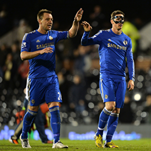 Chelsea's John Terry and Fernando Torres: Victory Celebration at Craven Cottage (April 17, 2013)