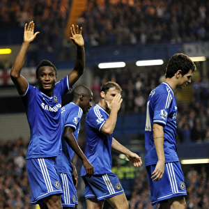Chelsea's Jon Obi Mikel Scores Second Goal Against Fulham: A Jubilant Moment at Stamford Bridge (September 21, 2013)