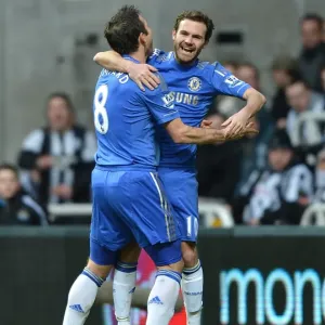 Chelsea FC Print: Juan Mata and Frank Lampard Celebrate Chelsea FC Print: Juan Mata and Frank Lampard Celebrate