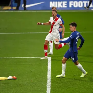 Chelsea's Kai Havertz Scores Third Goal Against Southampton Print Chelsea's Kai Havertz Scores Third Goal Against Southampton Print