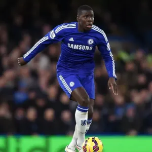Chelsea's Kurt Zouma in Action Print Chelsea's Kurt Zouma in Action Print