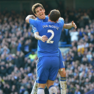 Chelsea's Oscar and Ivanovic: Celebrating a Glorious FA Cup Goal (vs. Brentford, February 17, 2013)