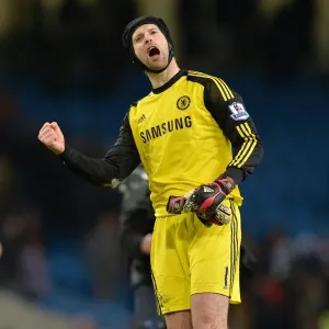 Petr Cech Print: Manchester City vs. Chelsea 2014 Petr Cech Print: Manchester City vs. Chelsea 2014
