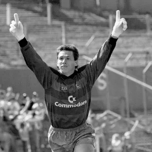 Chelsea Promotion Push Print: Hitchcock Celebrates First Goal Chelsea Promotion Push Print: Hitchcock Celebrates First Goal