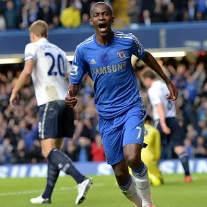 Chelsea's Ramires Celebrates Second Goal Print (BPL 2013)