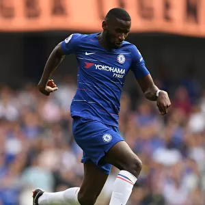 Chelsea's Ruediger Charges Forward in Premier League Clash against Cardiff