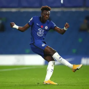 Chelsea's Tammy Abraham Scores First Goal Against Sheffield United Print Chelsea's Tammy Abraham Scores First Goal Against Sheffield United Print