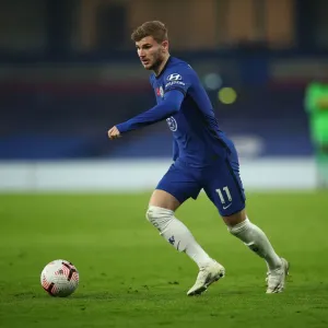 Chelsea's Timo Werner in Action Print Chelsea's Timo Werner in Action Print