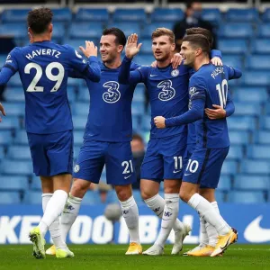 Chelsea's Timo Werner Scores Second Goal Print Chelsea's Timo Werner Scores Second Goal Print