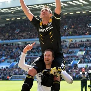 Chelsea's Victory Embrace Print: Petr Cech Lifts Frank Lampard Chelsea's Victory Embrace Print: Petr Cech Lifts Frank Lampard