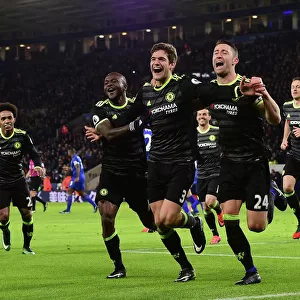 Chelsea's Victory: Marcos Alonso Scores Second Goal vs Leicester City (Away), Premier League 2017