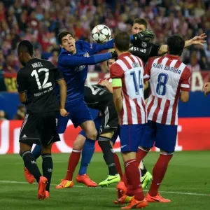 UEFA Champions League Print: Gary Cahill vs. Thibaut Courtois