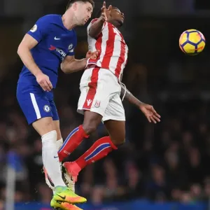 Print of Gary Cahill and Saido Berahino in Action Print of Gary Cahill and Saido Berahino in Action