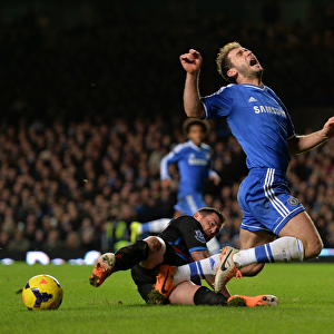 Clash at Stamford Bridge: Ivanovic vs. Delaney - Premier League Battle (December 14, 2013)