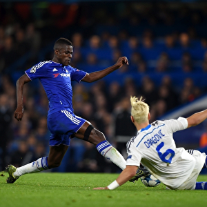 Clash at Stamford Bridge: Ramires vs. Dragovic - UEFA Champions League Battle