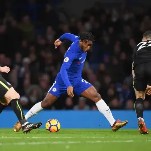 Print of Michy Batshuayi in action at Stamford Bridge Print of Michy Batshuayi in action at Stamford Bridge