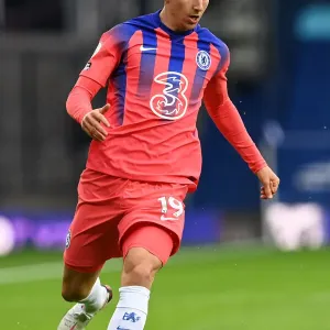 Behind Closed Doors Print of Mason Mount Scoring for Chelsea Behind Closed Doors Print of Mason Mount Scoring for Chelsea