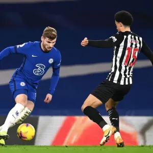 Behind Closed Doors Print: Timo Werner at Empty Stamford Bridge