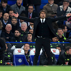 Conte's Intense Stare: Chelsea vs Manchester United, Premier League - Stamford Bridge