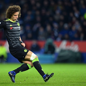 David Luiz in Action: Chelsea vs. Leicester City, Premier League 2017
