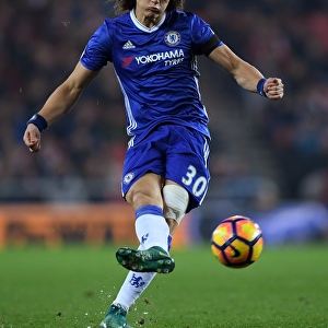 David Luiz in Action: Chelsea's Defensive Masterclass vs. Sunderland (Away), Premier League, December 2016