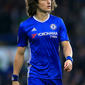 David Luiz Soaring High: Chelsea's Defender Dominates Manchester United at Stamford Bridge