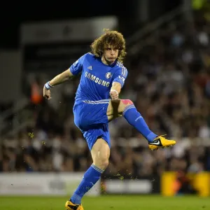 David Luiz Scores: Print of Chelsea's 2013 Barclays Premier League Goal David Luiz Scores: Print of Chelsea's 2013 Barclays Premier League Goal