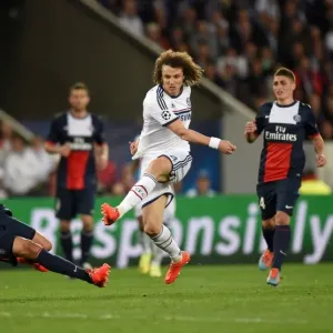 David Luiz Stuns Paris Saint-Germain: Chelsea's Surprising Goal in UEFA Champions League Quarterfinal First Leg (April 2nd, 2014) David Luiz Stuns Paris Saint-Germain: Chelsea's Surprising Goal in UEFA Champions League Quarterfinal First Leg (April 2nd, 2014)
