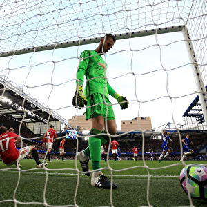 Dejected De Gea: Chelsea's Goal Past Manchester United at Stamford Bridge (Premier League)