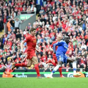 Demba Ba Scores First Goal for Chelsea Print (April 27, 2014)