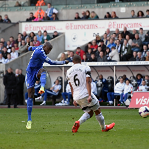 Demba Ba Scores First Goal: Swansea City vs. Chelsea - Barclays Premier League (13th April 2014)
