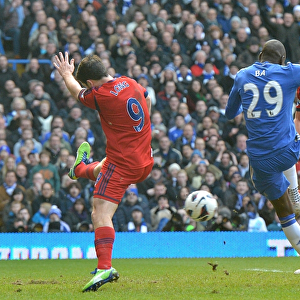 Demba Ba Scores the Opener: Chelsea vs. West Bromwich Albion, Barclays Premier League (Stamford Bridge, 2nd March 2013)