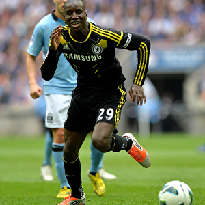 Demba Ba's Charge: Chelsea FC vs Manchester City - FA Cup Semi-Final at Wembley Stadium