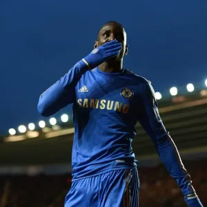 Demba Ba Print - Chelsea FA Cup Victory Demba Ba Print - Chelsea FA Cup Victory