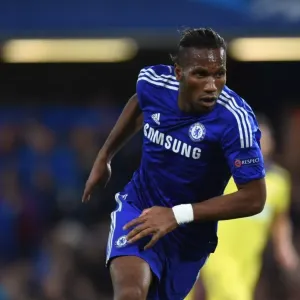 Didier Drogba Print - Chelsea v Maribor 2014