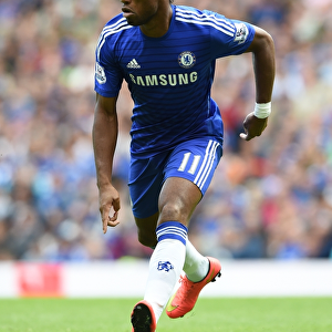 Didier Drogba in Action: Chelsea vs. Leicester City, Barclays Premier League 2014