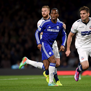 Didier Drogba in Action: Chelsea vs. Bolton Wanderers, Capital One Cup Third Round (September 24, 2014)