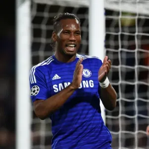 Didier Drogba Print - UEFA Champions League Match Action