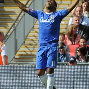 Didier Drogba FA Cup Free-Kick Print Didier Drogba FA Cup Free-Kick Print